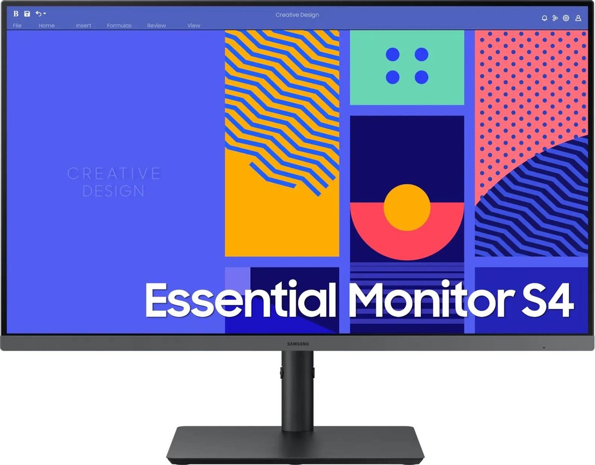 27" Монитор Samsung Essential S4 S27C430GAIXCI,  1920x1080,  IPS,  100Гц,  1хHDMI,  1хDP,  черный [ls27c430gaixci]